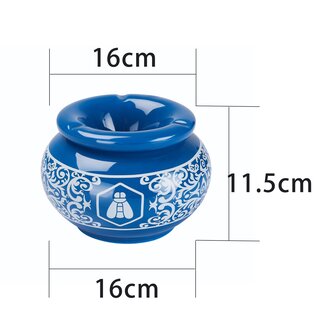 Laguiole Aschenbecher Keramik 10cm - Moroccan Blue (1 Stk)