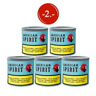 AKTION 5 x American Spirit Blue - Dose (70g)