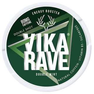 VIKA Rave Snus 80mg - Double Mint (1x 12g)