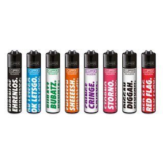 Clipper Feuerzeug Softflame - Ehrenlos Impact (1 x 48Stk)