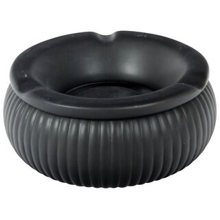 Windaschenbecher Keramik 15cm - Antik schwarz (1 Stk)