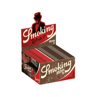 Smoking KingSize XL - Brown Unbleached (50 x 33Stk)