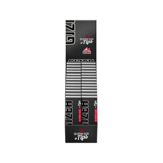 GIZEH QueenSize - Black +Tips (26 x 50Stk)