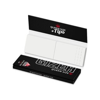 GIZEH QueenSize - Black +Tips (26 x 50Stk)