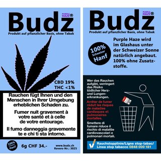 Budz Indoor Bl�ten - Purple Haze (CHF24.90/6g)