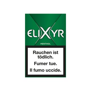 Elixyr Green Fresh Menthol - Zigaretten Box (10 Stk.)