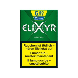 Elixyr Zigaretten Box - Green Fresh Menthol (1 x 10Stk)