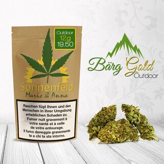 Sonnenfeld CBD Outdoor Bl�ten - B�rg Gold (CHF19.50/12g)
