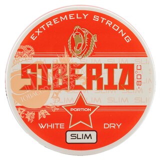 Siberia Snus 80Degree - XStrong White Dry Slim Rot (1 x 13g)