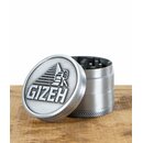 GIZEH Grinder Alu 50mm - 4Parts Silver (1 Stk)
