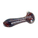 Pipe Glass - Blue/Red (1 Stk)