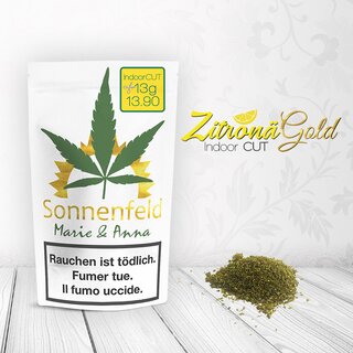 Sonnenfeld CBD - ZitronGold Indoor CUT (CHF 13.90/13g)