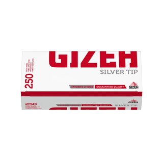GIZEH Hlsen Silver Tip (250 Stk.)