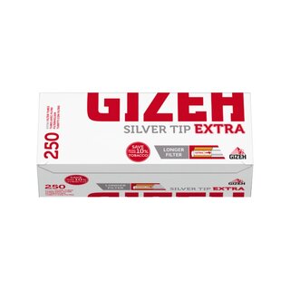 GIZEH Hlsen Silver Tip Extra (250 Stk.)