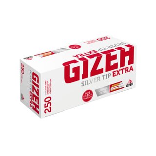 GIZEH Hlsen Silver Tip Extra (250 Stk.)