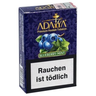 Adalya ShishaTabak - Blueberry Mint (10 x 50g)