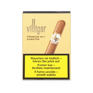 Villiger Cigarillo - Premium No.7 Sumatra (5 x 5Stk)