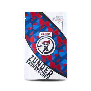 Zunder Zahnstocher - Berry Beutel (1 x 80Stk)