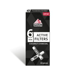 GIZEH ActiveFilter 6mm - Black (20 x 10Stk)