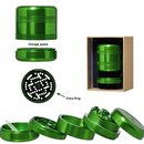 GraceGlass Grinder Alu 55mm - 5Parts Green (1 Stk)