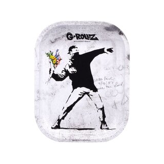 G-Rollz RollingTray 14x18cm - Banksy Flower Thrower Alt...