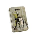 Banksy Soldier fisked Dose 13.5cm x 8.5cm x 3cm