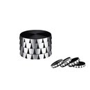 SuperHeroes Grinder Alu 55mm - 4Parts Silver/Black (1 Stk)