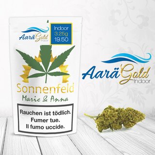 Sonnenfeld CBD Indoor Bl�ten - Aar� Gold (CHF19.50/3.25g)