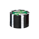 SuperHeroes Grinder Alu 40mm - 3Parts Poker Chips Black...