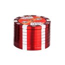 SuperHeroes Grinder Alu 40mm - 3Parts Poker Chips Red (1...