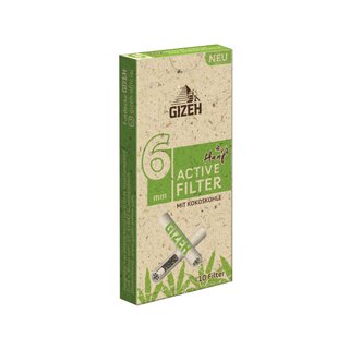GIZEH ActiveFilter 6mm - Hanf & Gras (20 x 10Stk)