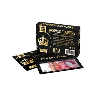 Power Papers - King Size +Tips - Pound Sterling (12  x 12 Stk.)