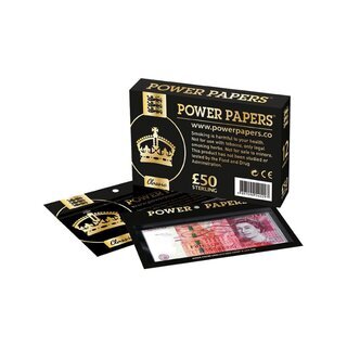 PowerPapers KingSize - Pound Sterling +Tips (12 x 12Stk)