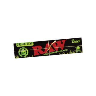 Raw KingSize Slim - Black Organic Hemp (50 x 32Stk)