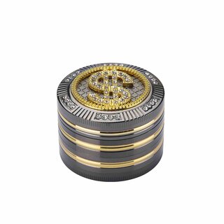 Grinder Alu 50mm - 4Parts Bling Bling Dollar (1 Stk)