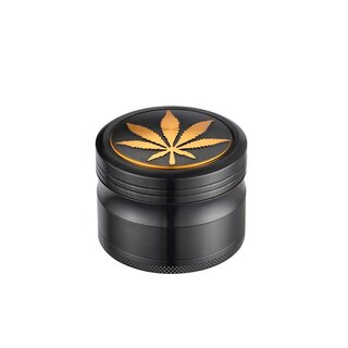 Grinder Alu 63mm - 4Parts Golden Leaf (1 Stk)