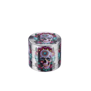 Grinder Alu 40mm - 4Parts Mini Skull Flowers (1 Stk)