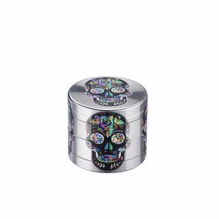Grinder Alu 40mm - 4Parts Mini Skull Colored (1 Stk)