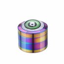 Grinder Alu 50mm - 4Parts Red Eyes Rainbow Green (1 Stk)