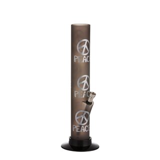 Dreamliner Bong Acryl 33cm - Peace Schwarz (1 Stk)