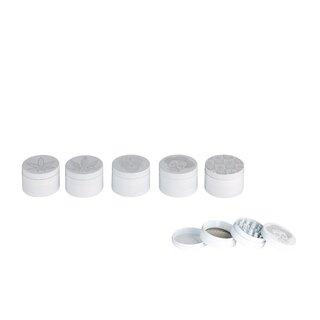 SuperHeroes Grinder Alu 47mm - 4Parts Skull White (1 Stk)