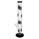 Bong Glass 42cm - Leaf Black (1 Stk)