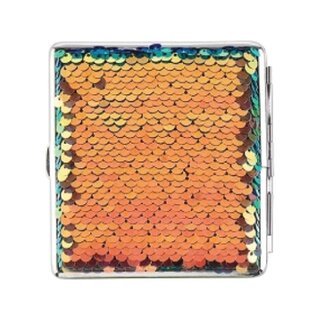Angelo ZigarettenEtui - Pailletten Orange (1 Stk)