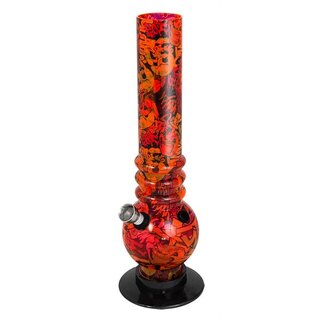 Bong Acryl 26cm - Street Art Rot (1 Stk)