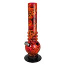 Bong Acryl 26cm - Street Art Rot (1 Stk)