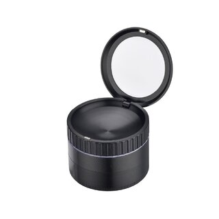 ChampHigh Grinder Alu 50mm - 4Parts Black with Magnifier (1 Stk)