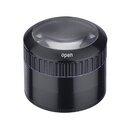 ChampHigh Grinder Alu 50mm - 4Parts Black with Magnifier...