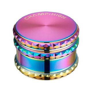 ChampHigh Grinder Alu 65mm - 4Parts Big Rainbow (1 Stk)