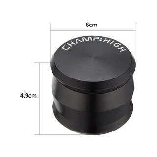 ChampHigh Grinder Alu 60mm - 4Parts Matt Black (1 Stk)