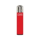 Clipper Feuerzeug Softflame Micro - Solid Branded Rot (1...